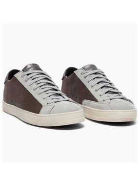 P448 John Metallic Roccia Suede Leather Low
Top Sneakers - NWT